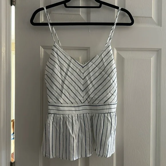 Stripped peplum tank - Picture 1 of 6
